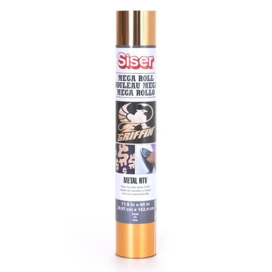 Siser&reg; Metal Heat Transfer Vinyl Mega Roll, Gold {1}