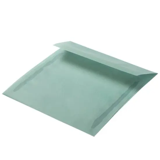 JAM Paper 5.5" x 5.5" Square Translucent Vellum Invitation Envelopes, 25ct. Ocean Blue {5}