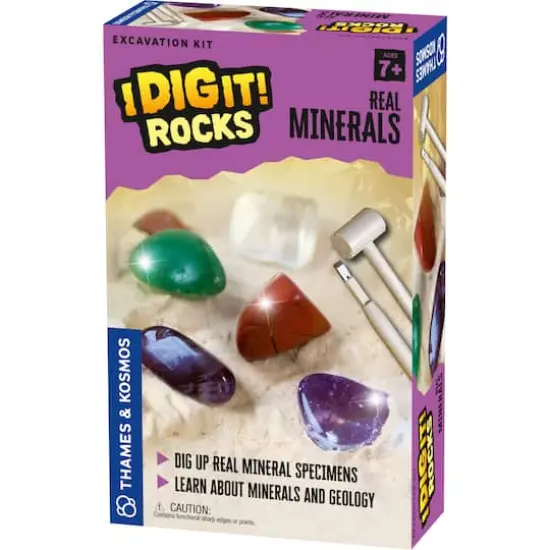 Thames & Kosmos I Dig It! Rocks Real Minerals Excavation Kit {1}