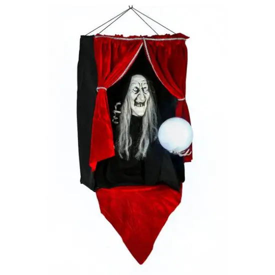28" Halloween Sound Activated Animated Fortune Teller {5}