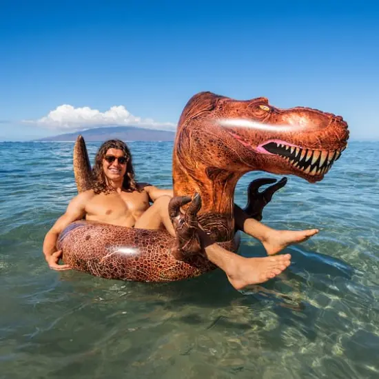 PoolCandy RealPrint&reg; T-Rex Dinosaur Jumbo Pool Tube {3}