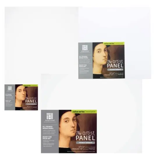 Ampersand&trade; The Artist Panels&trade; Primed Smooth 7/8" Cradled Wood Panel {1}