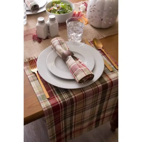 DII&reg; 72" Give Thanks Plaid Table Runner {6}