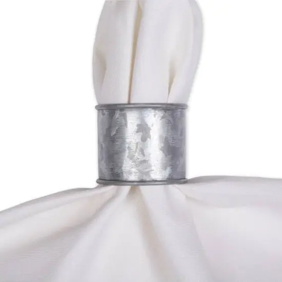 DII&reg; Galvanized Band Napkin Rings, 6ct. {6}