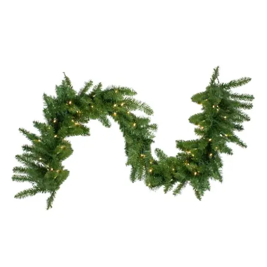 25ft. Pre-Lit Buffalo Fir Commercial Christmas Garland {1}
