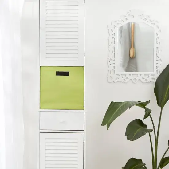 DII&reg; 13" Polyester Solid Storage Cube Avocado {5}