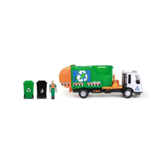 Funrise Mighty Fleet Titans Go Green Garbage Truck {6}