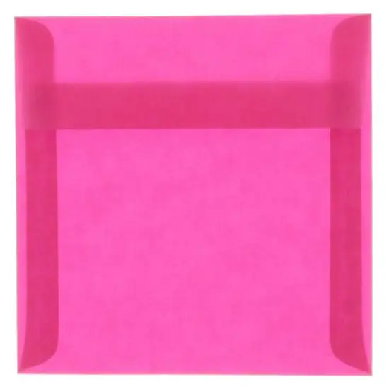 JAM Paper 8.5" x 8.5" Translucent Vellum Invitation Envelopes, 25ct. Blush Pink {2}
