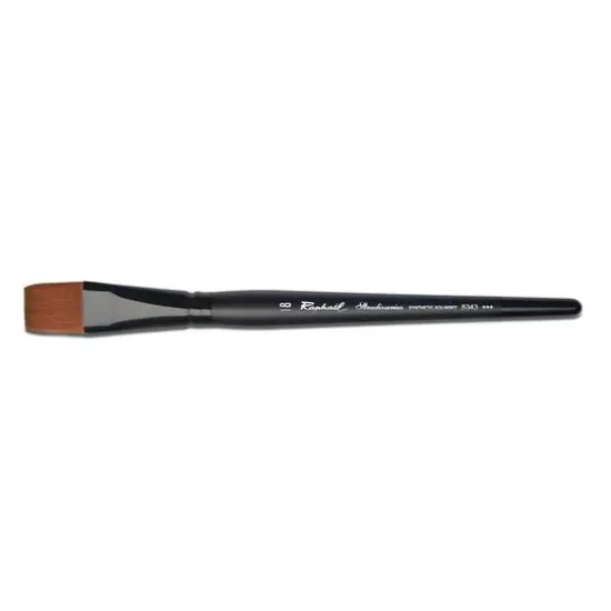 Raphael Stradivarius Synthetic Kolinsky Watercolor Flat Brush, Size 18 {1}