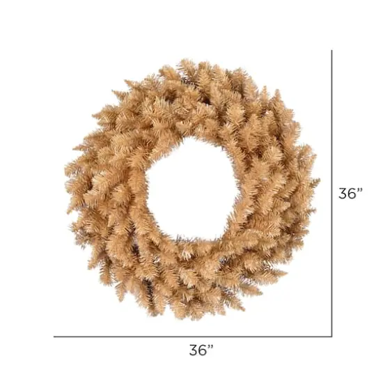 36" Gold Fir Artificial Christmas Wreath {4}