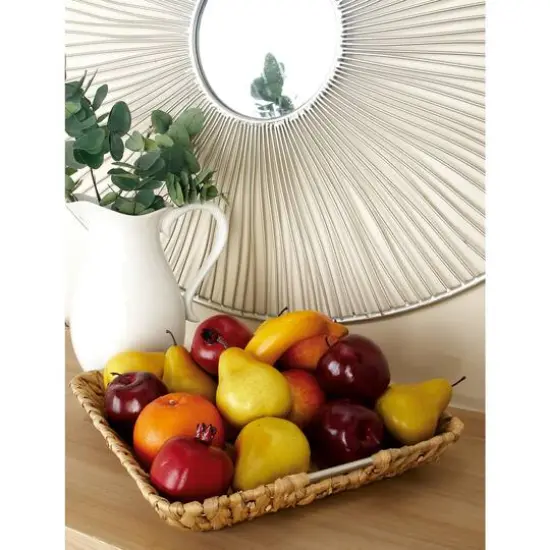 Tan Sea Grass Contemporary Tray Set {7}