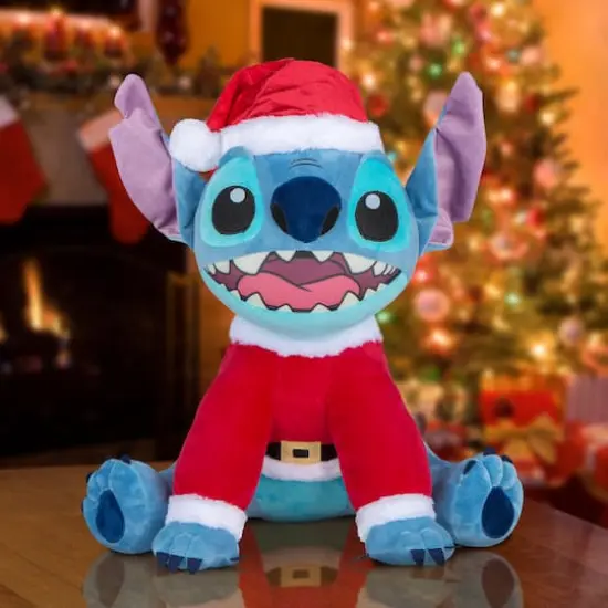 15.75" Disney&reg; Stitch in Santa Suit Holiday Greeter {3}