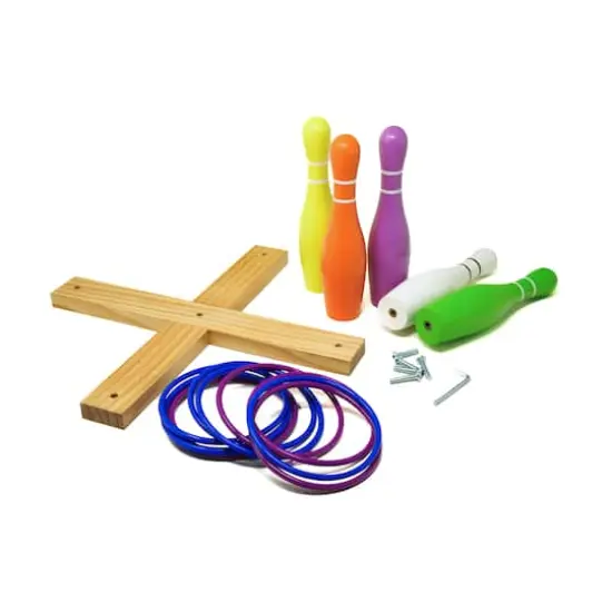 Lawn Bowling & Ring Toss Outdoor Game Set {4}