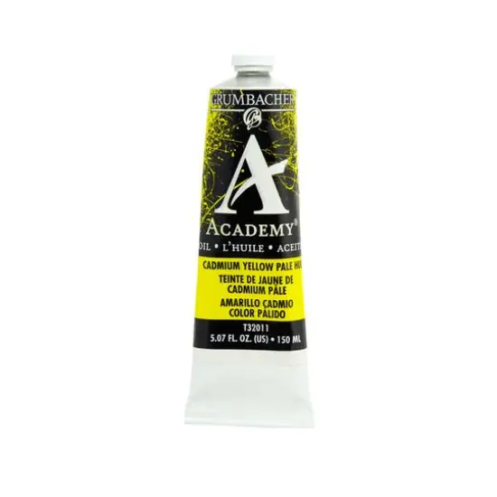 Grumbacher&reg; Academy&reg; Oil Color, 150mL Cadmium Yellow Pale Hue {1}
