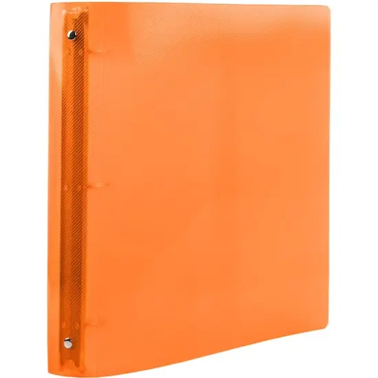 JAM Paper 1.5" Orange Plastic 3-Ring Binders, 2ct. {4}