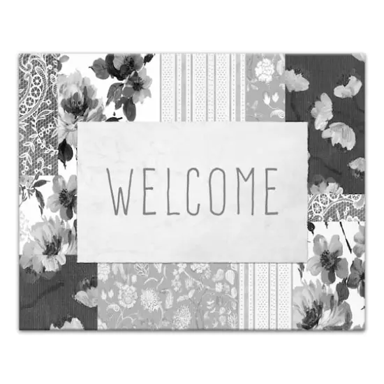 Spring Floral Patchwork 2 16" x 20" Canvas Wall Art {1}