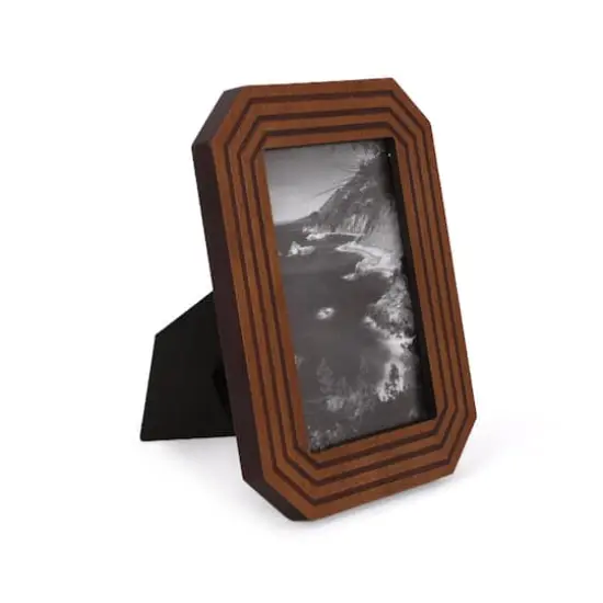 4" x 6" Dark Wood Octagon Tabletop Frame by Studio D&eacute;cor&trade; Treasured Finds {3}