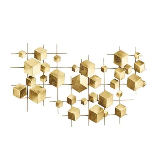 Gold Metal Glam Wall Decor, 20" x 36" x 2" {3}