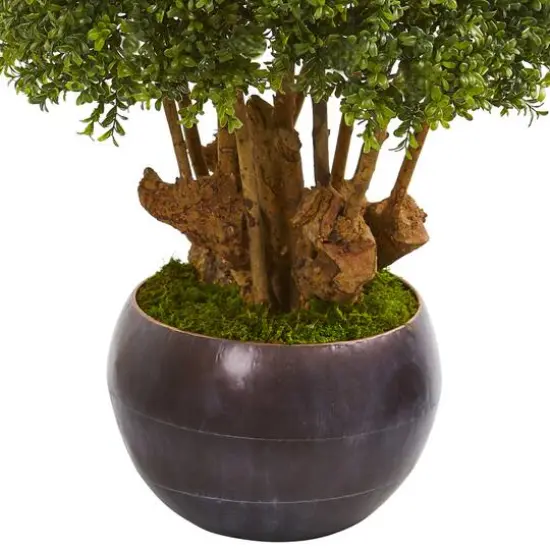 3.2ft. Boxwood Topiary Tree in Decorative Bowl {4}