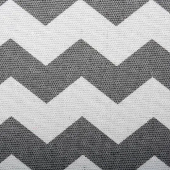 DII&reg; 11" Chevron Stripes Polyester Storage Cube Gray {7}