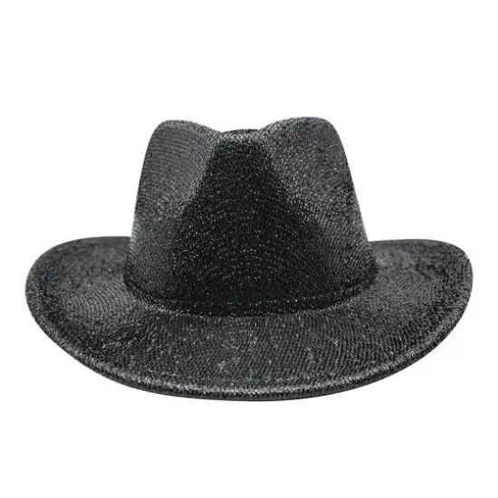 Shiny Black Cowboy Hat by Celebrate It™ {1}