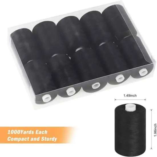 NEX&trade; Black Cotton Sewing Thread, 10ct. {3}