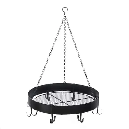 17.5" Round Hanging Pot Rack {1}