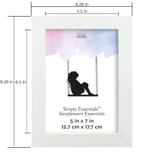 Simply Essentials&trade; Linear Frame by Studio D&eacute;cor&reg; White {5}
