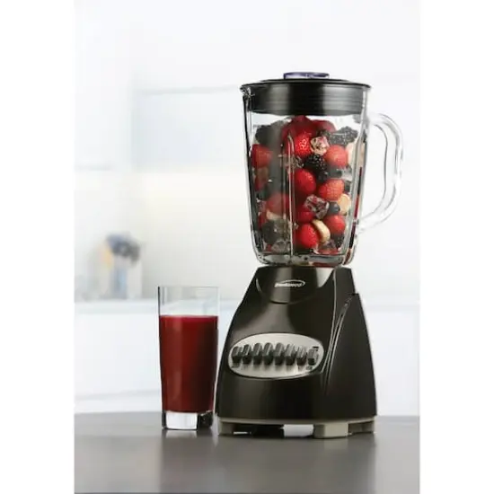 Brentwood 42oz. 12-Speed + Pulse Electric Blender with Glass Jar {3}