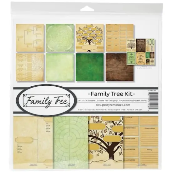 Reminisce Collection Kit 12"X12"-Family Tree {3}