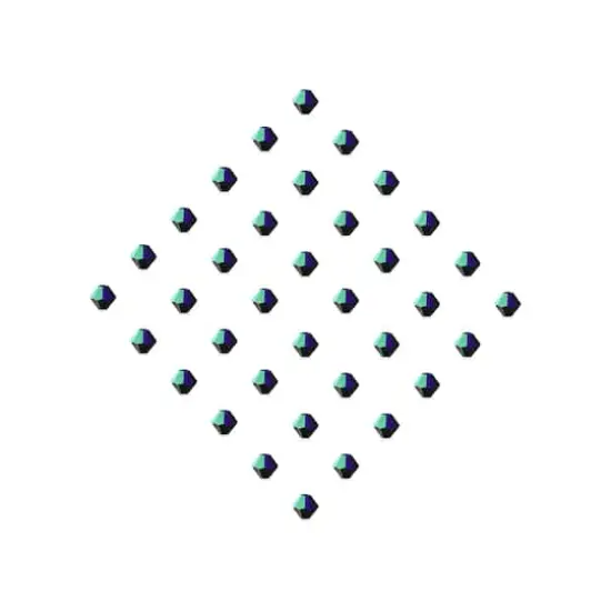 John Bead PRECIOSA 6mm Czech Crystal Bicone Beads, 36ct. Jet AB {3}