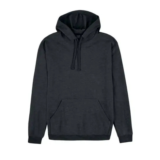 Fruit of the Loom Eversoft Fleece Pullover HoodieBlack Heather {1}