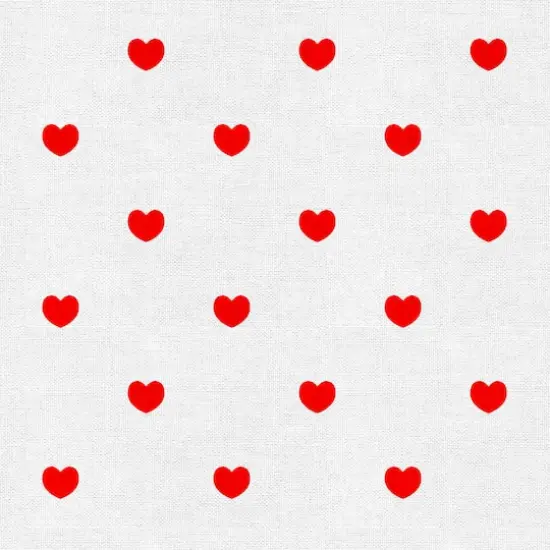 Fabric Editions White Hearts Cotton Fabric {4}