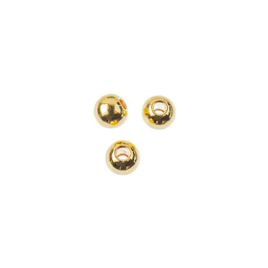 3mm Metal Spacer Beads, 40ct. by Bead Landing&trade; 18K Gold {3}