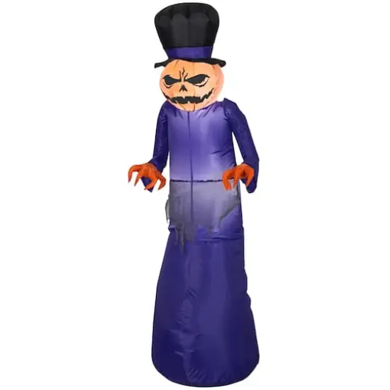5ft. Airblown&reg; Inflatable Halloween Pumpkin Reaper with Top Hat {1}