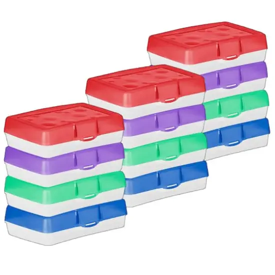 Assorted Storex Pencil Cases, 12ct. {1}