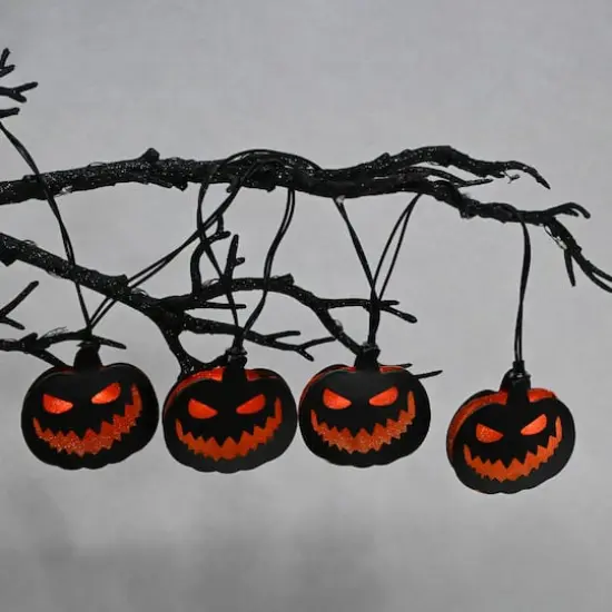 10ct. Jack-O'-Lantern LED Icon String Lights by Ashland&reg; {3}