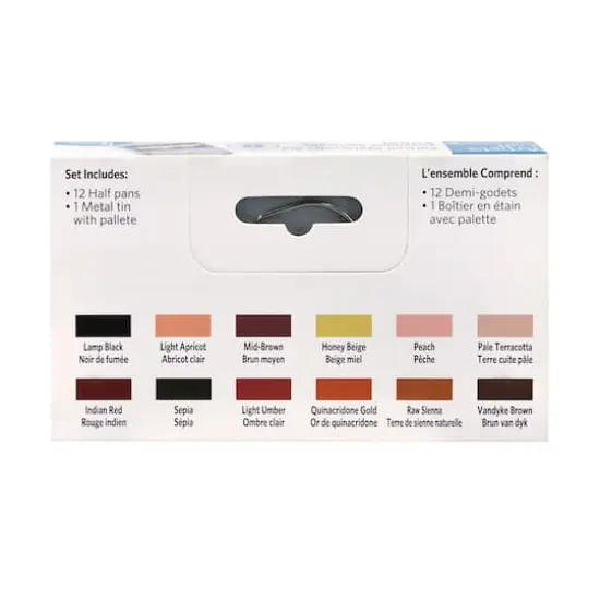 12 Half Pans Portrait Watercolor Set by Artist's Loft&trade; {8}