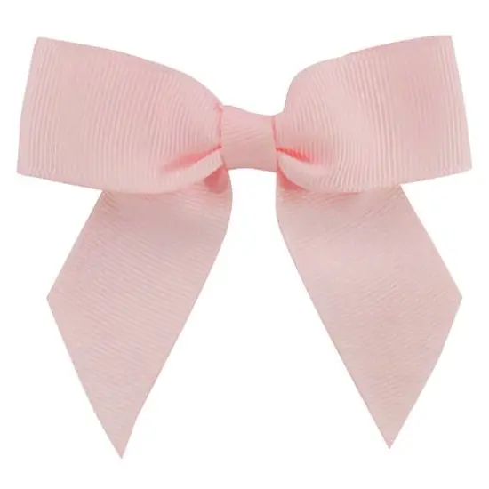 JAM Paper 7/8" Grosgrain Twist Tie Bows, 100ct. Light Pink {1}