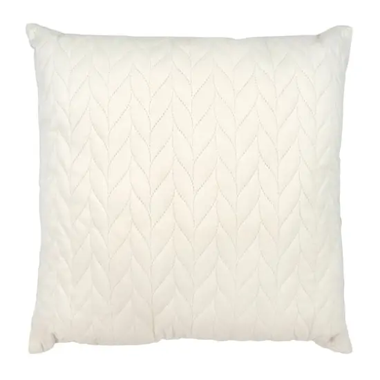 22" Wheat Pattern Pillow by Ashland&reg;Ivory {3}