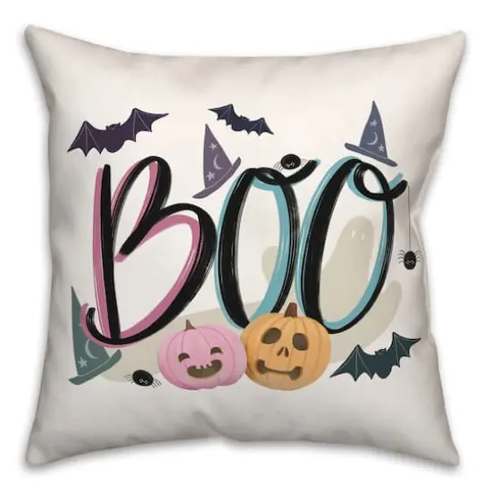 Boo Icons Throw Pillow {1}