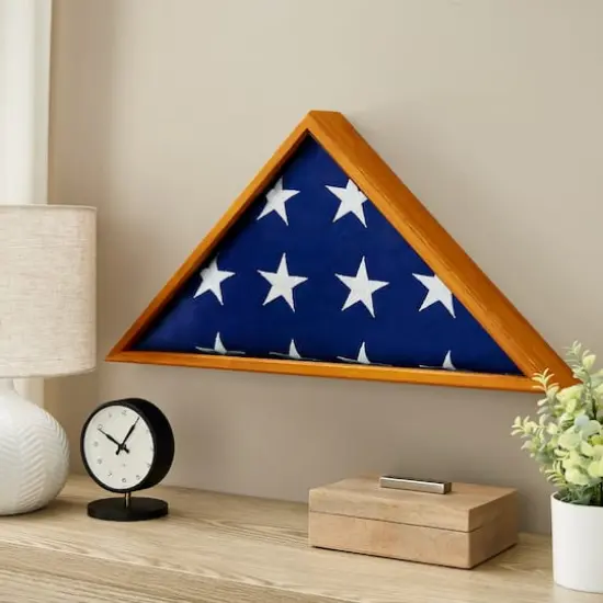 Oak Memorial Flag Case by Studio D&eacute;cor&reg; {5}