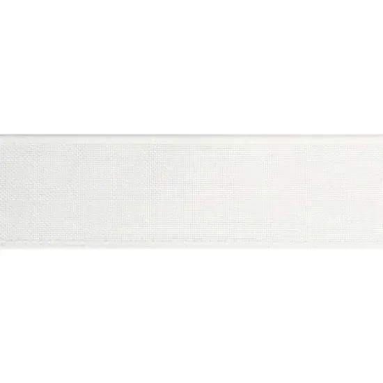 1.5" x 20ft. White Wired Faux Linen Ribbon by Celebrate It&trade; {4}