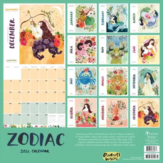 2026 Zodiac Wall Calendar {6}