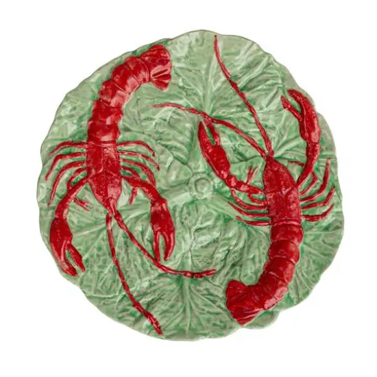 Hello Honey&reg; 10.25" Red & Blue Lobster Feast Stoneware Plates, 6ct. {8}
