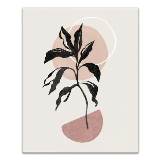 Abstract Boho BoBrownical 24" x 30" Canvas Wall Art {1}