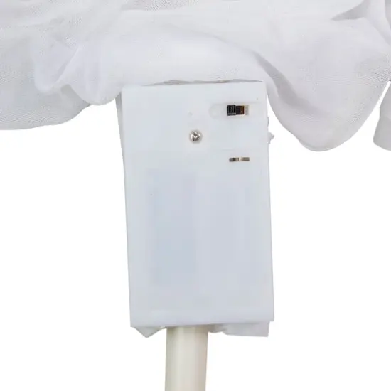 Lighted White Ghost Halloween Lawn Stakes Set, 3ct. {4}