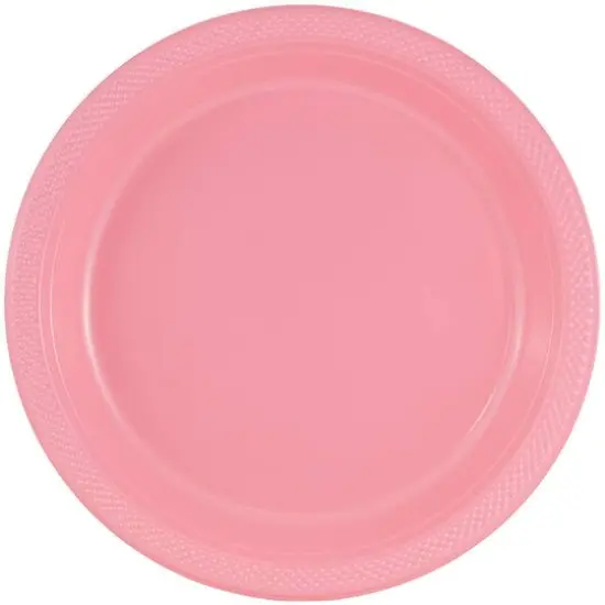 JAM Paper 9" Plastic Party Plates, 20ct. Baby Pink Pastek {1}