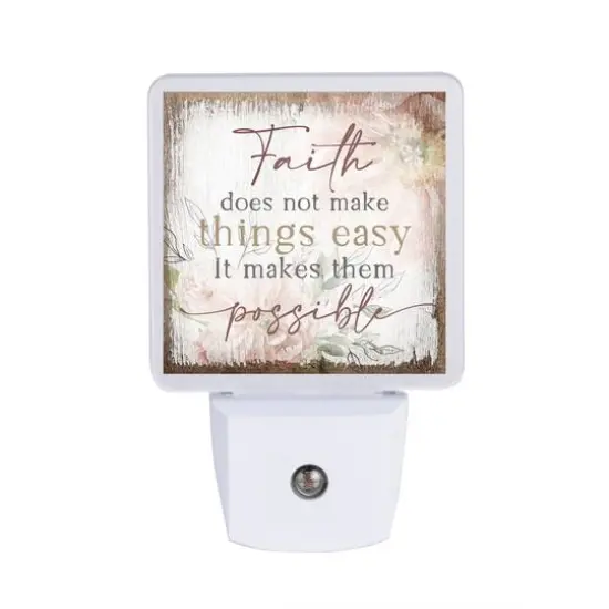 Faith Does Not Make Things LED Night Light {1}