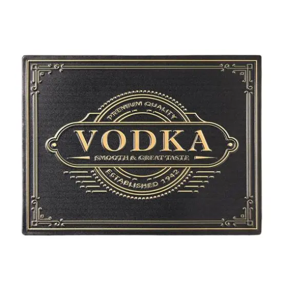 American Art Decor Vodka Metal Embossed Sign {6}